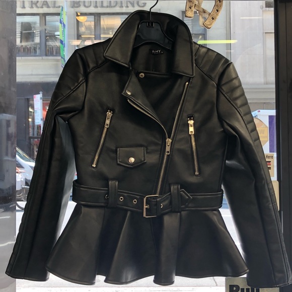 Peplum Moto jacket - Picture 2 of 7